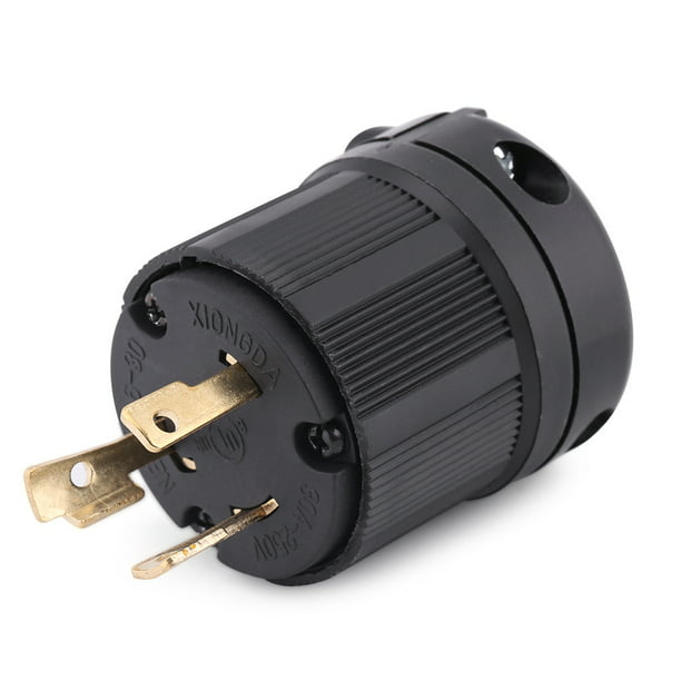 Safety 3Wire TwistLock Electric Plug Connector NEMA L5-30/30A 125V Copper